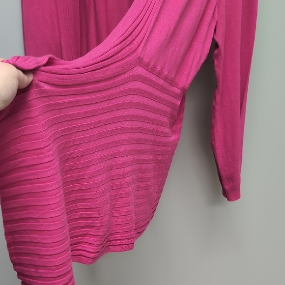 Large NWT Rickis Pink Long Sleeve Cardigan - Picture 5 of 5
